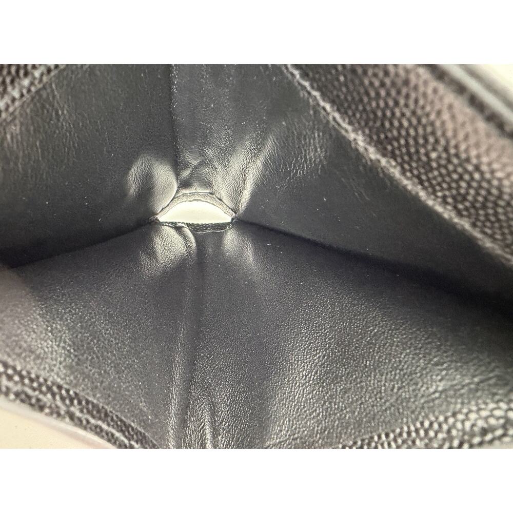 Saint Laurent Cassandre Matelasse Bifold Wallet in Black Grain de Poudre Leather - Picture 12 of 15